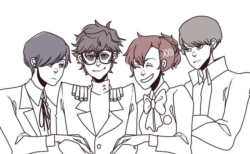 Illustration for article titled The Internet reacts to Persona 5's new hero with glorious fan art
